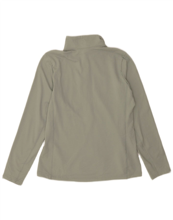 Helly Hansen Hombre Zip Neck Jersey Chándal Top Verde Medio Colorblock
