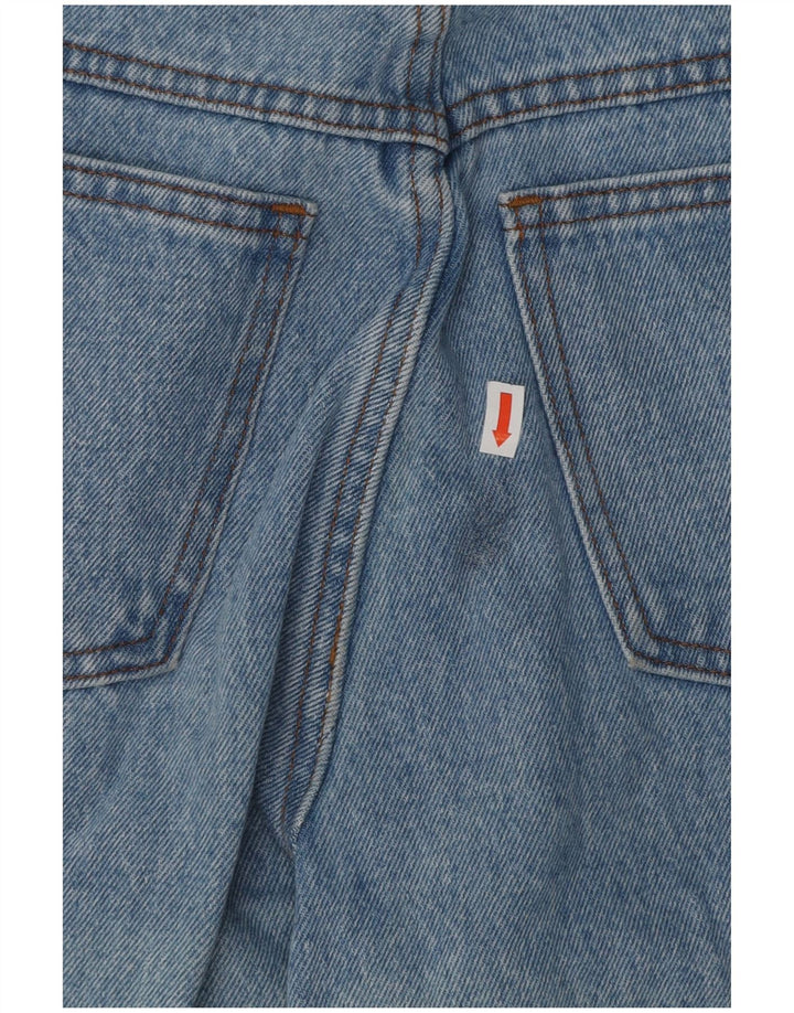 Vintage mujer cintura alta jeans cónicos W28 L30 algodón azul