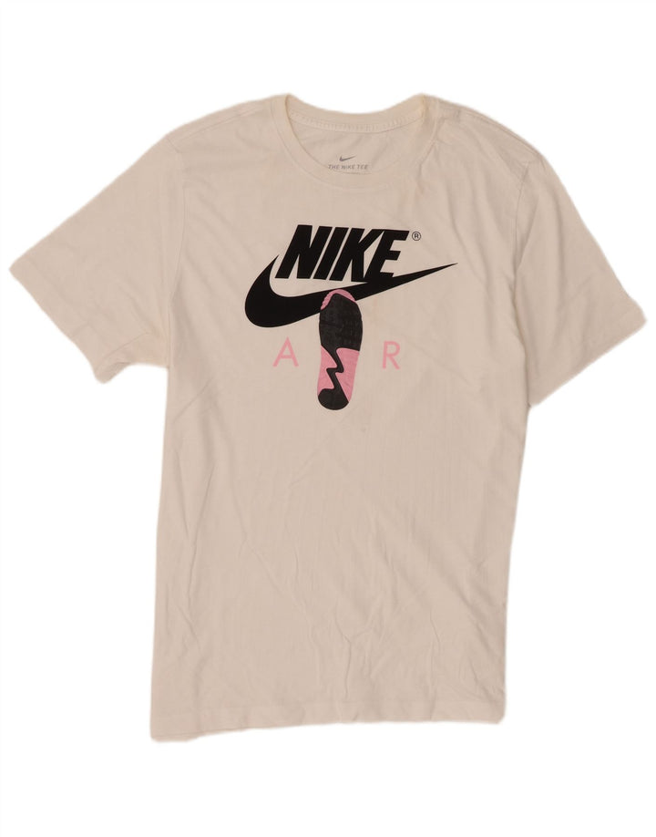Nike - Camiseta gráfica para hombre, talla grande, algodón blanco