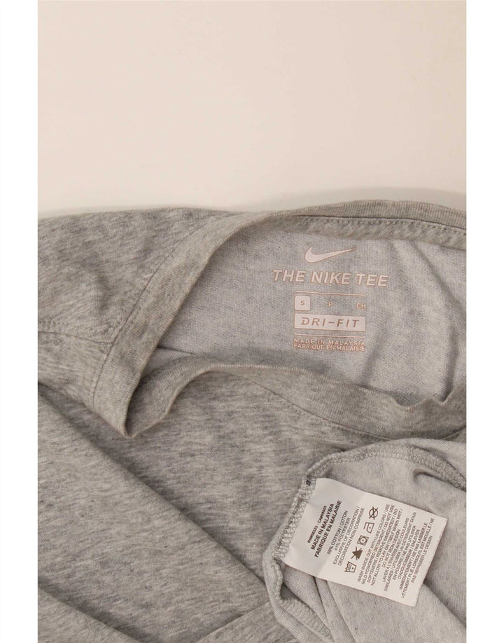 Nike - Camiseta Dri Fit para hombre, talla pequeña, algodón gris