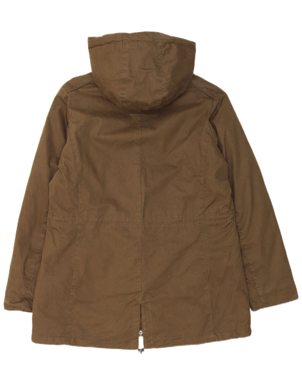Brugi Parka con capucha para mujer UK 40 XL Algodón caqui