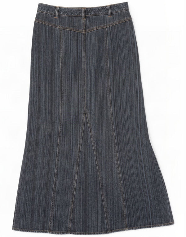 Laura Ashley Falda vaquera para mujer UK 10 Small W30 Azul marino Algodón
