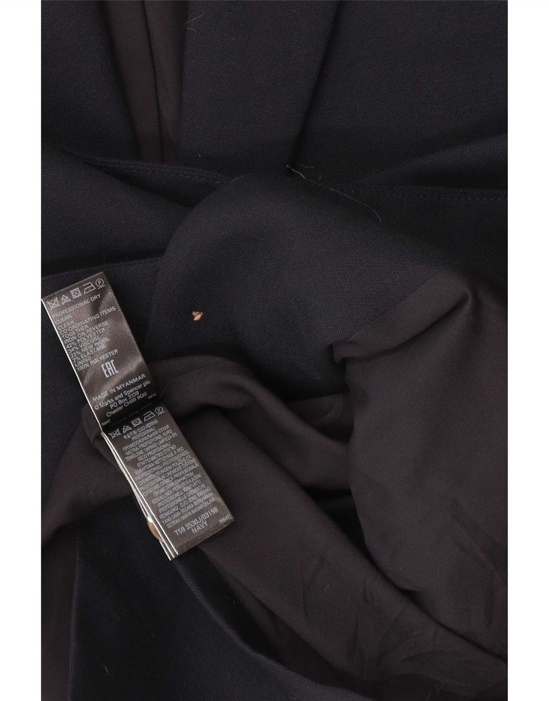 Marks & Spencer Chaqueta tipo blazer extragrande con 1 botón para mujer UK 40 XL Azul marino
