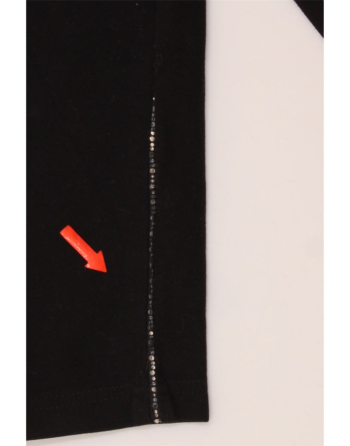 Marks & Spencer Leggings cortos para mujer UK 8 Small Viscosa negra