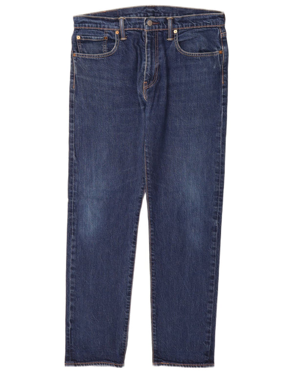 Levi's Hombre 502 Slim Tapered Jeans W33 L32 Algodón Azul