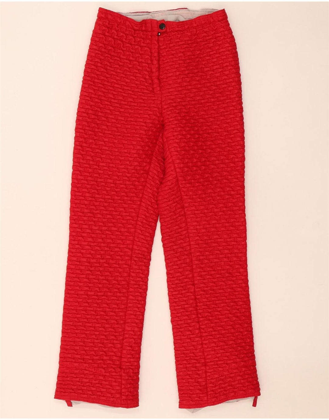 Pantalones de esquí vintage para mujer W26 L27 Rojo