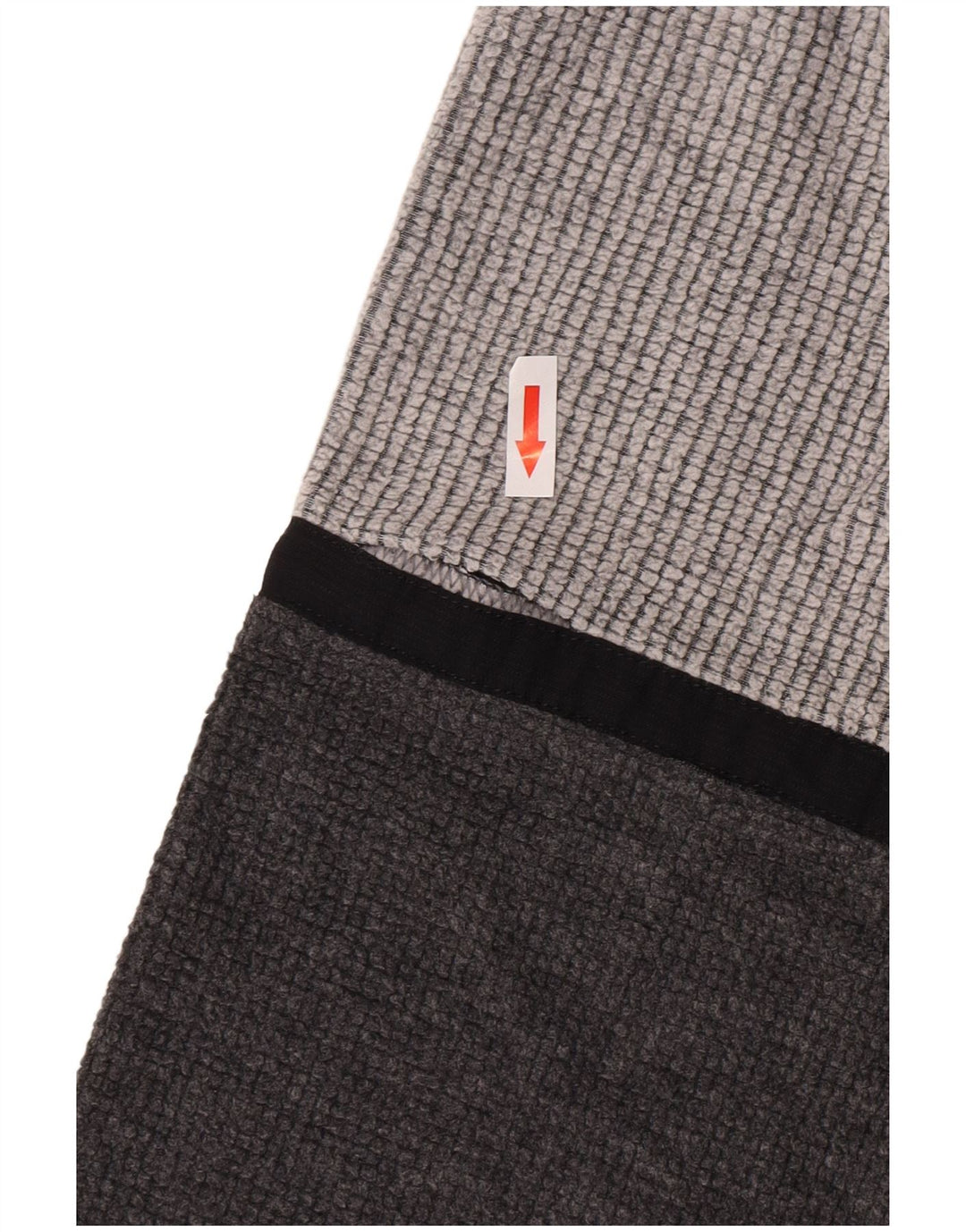 MC Kee's Jersey de forro polar con cuello y cremallera para hombre XL Gris Colorblock Poliéster