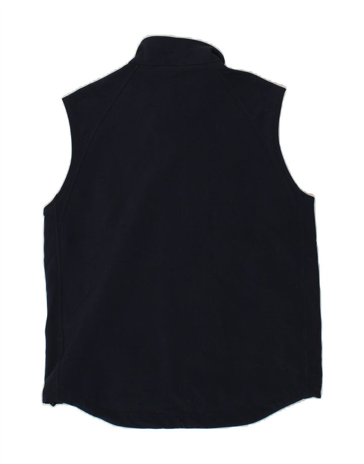 RUSSELL ATHLETIC Mens Sleeveless Tracksuit Top Jacket Medium Navy Blue Vintage Russell Athletic and Second-Hand Russell Athletic from Messina Hembry 
