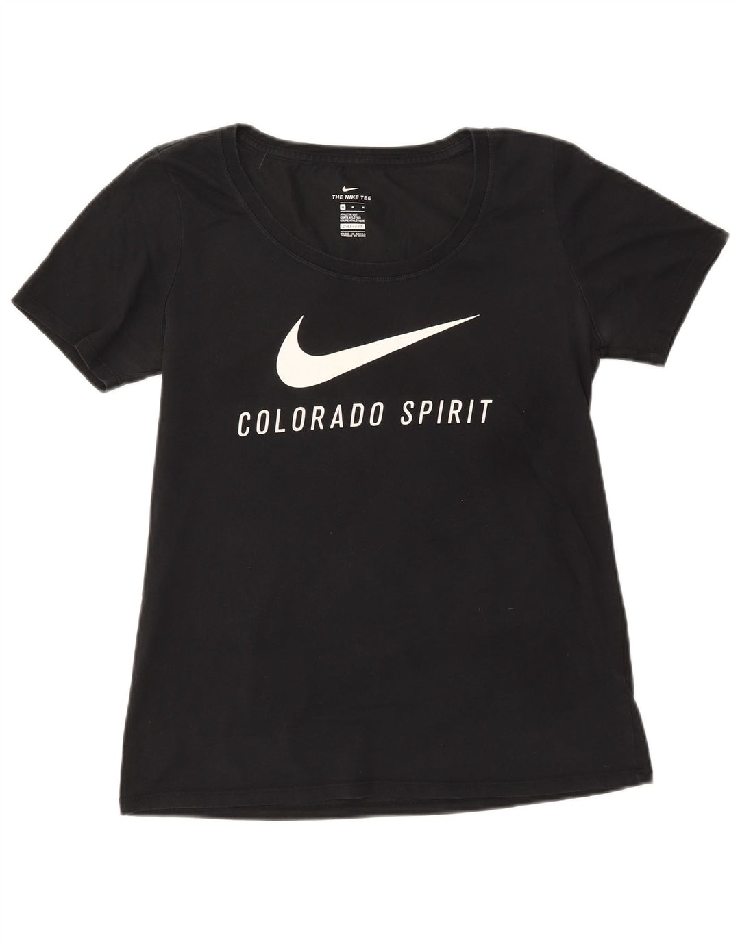 NIKE Colorado Spirit Graphic Camiseta para Mujer UK 12 Medium Black Cotton