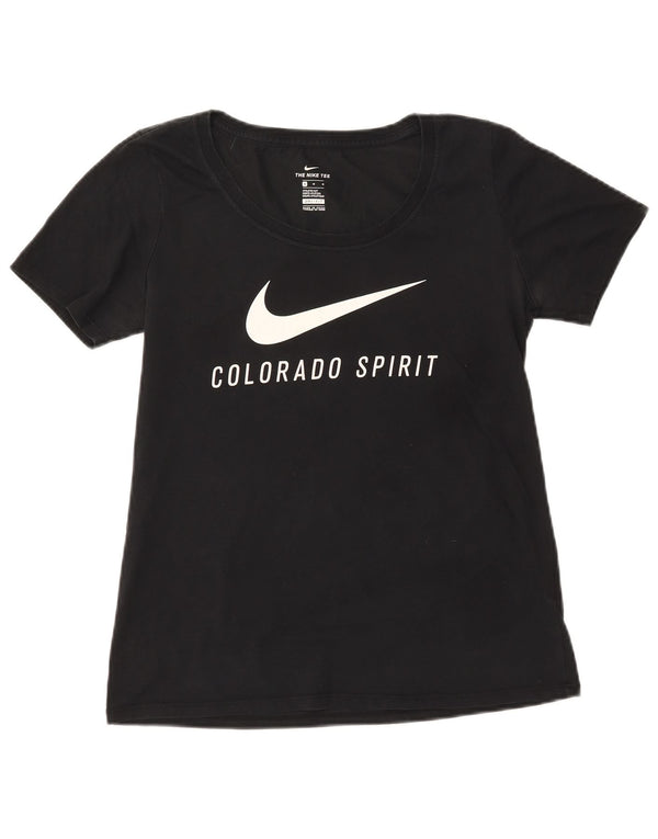 NIKE Colorado Spirit Graphic Camiseta para Mujer UK 12 Medium Black Cotton