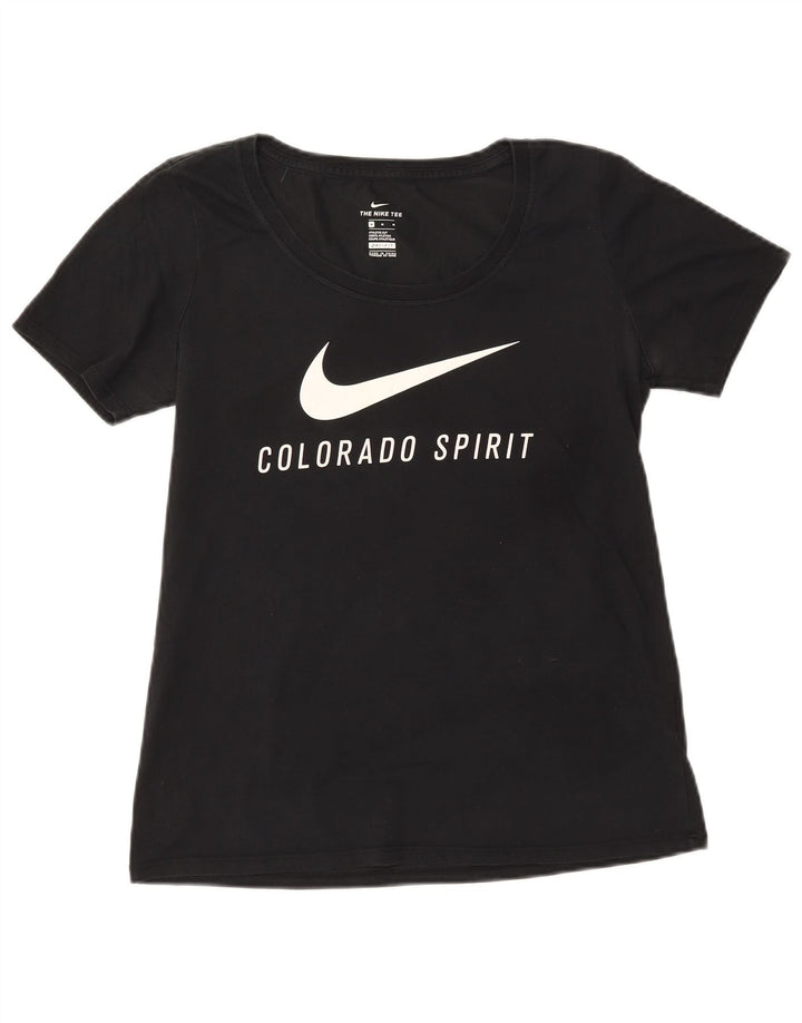 NIKE Colorado Spirit Graphic Camiseta para Mujer UK 12 Medium Black Cotton