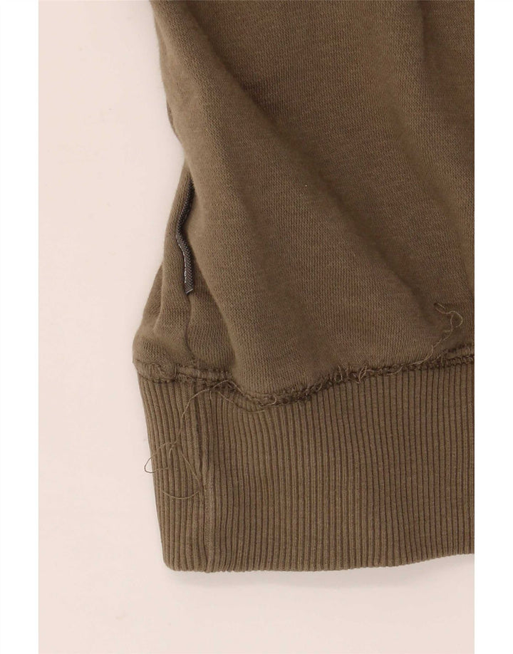 French Connection Jersey con capucha para hombre de algodón caqui medio