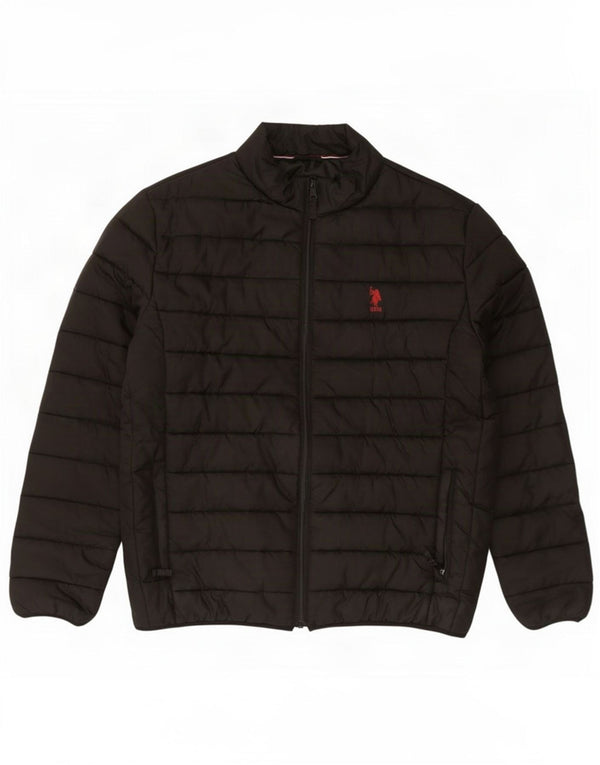 Asociación de Polo de EE. UU. Chaqueta acolchada para hombre UK 42 XL Nylon negro