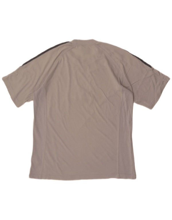 Adidas Camiseta gráfica para hombre Top UK 40/42 Algodón gris medio