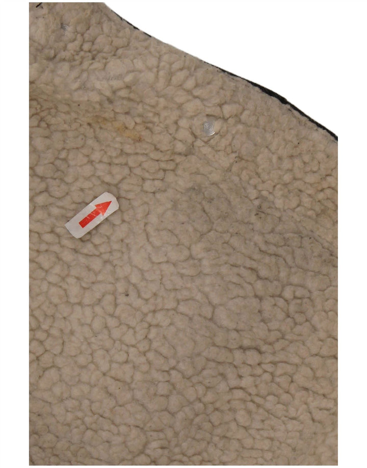 Topshop Chaqueta Vaquera Sherpa Extragrande para Mujer UK 8 Small Black Classic