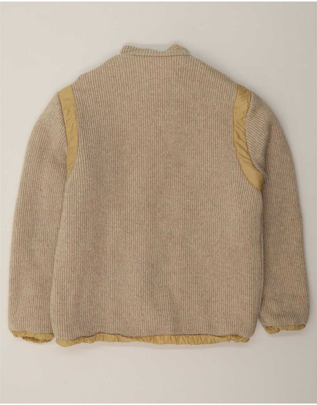 Vintage hombres reversible chaqueta bomber Reino Unido 36 pequeño beige