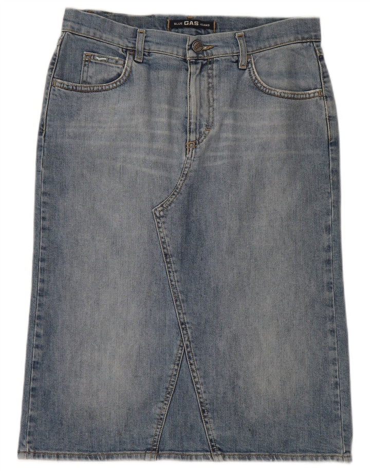 Falda Vaquera Gas Mujer Pequeña W28 Algodón Azul