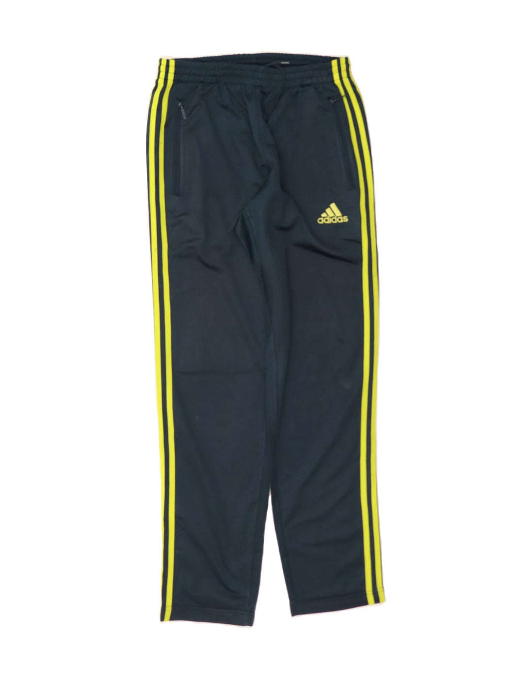 ADIDAS Mens Tracksuit Trousers UK 34/36 Small Navy Blue Polyester Vintage Adidas and Second-Hand Adidas from Messina Hembry 