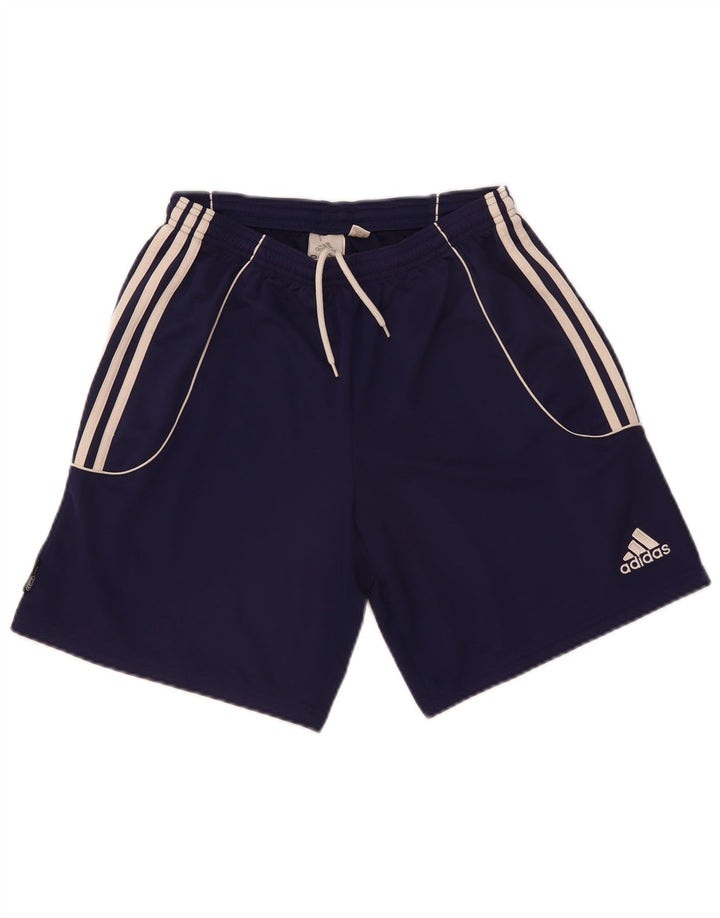 Pantalones cortos deportivos Adidas para hombre Azul marino medio Colorblock Poliéster