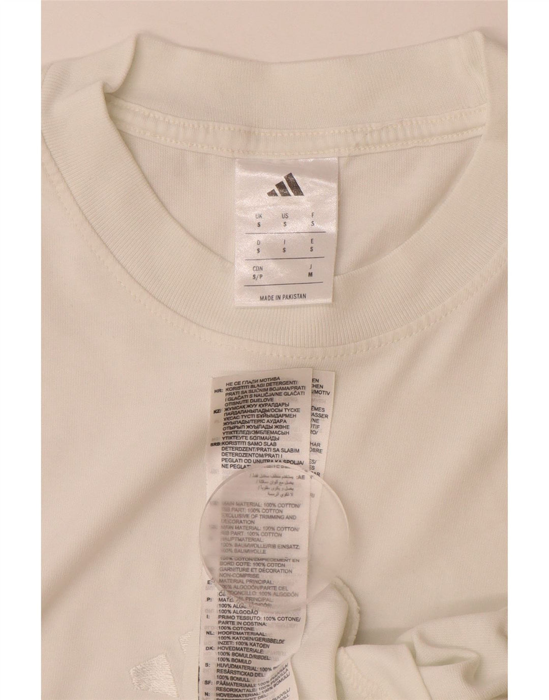 ADIDAS Camiseta Hombre Top Small Blanco Algodón