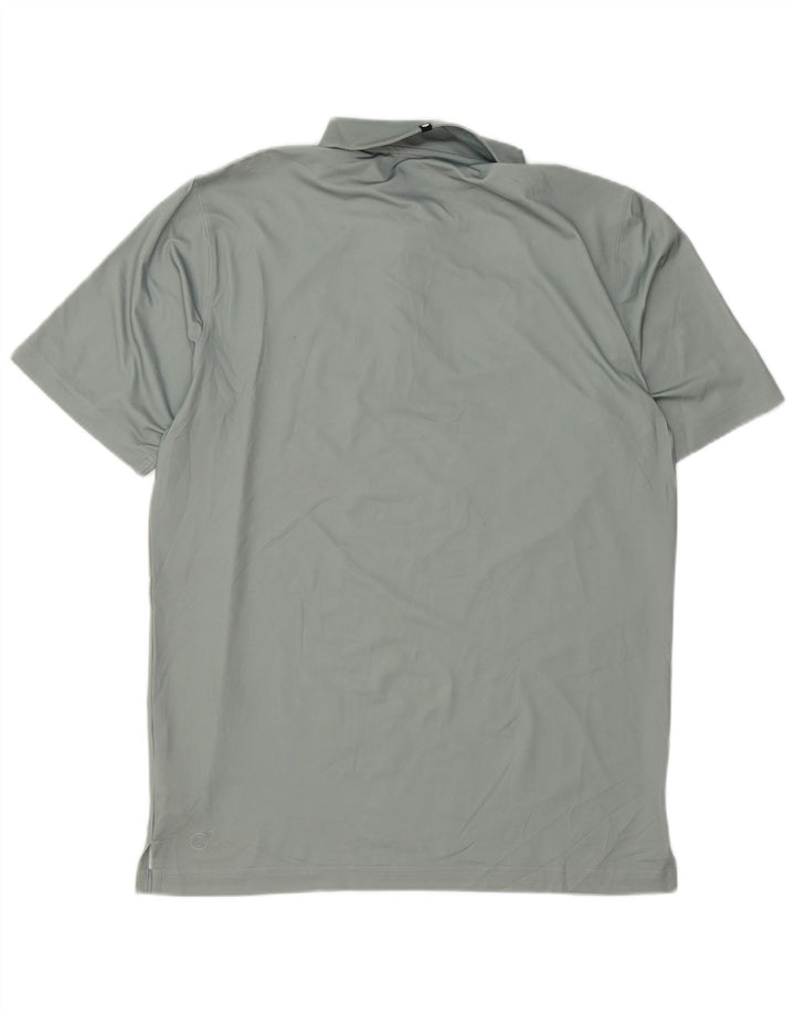 Polo PUMA para hombre poliéster geométrico gris medio