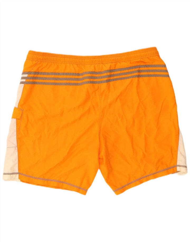 Adidas - Bañador gráfico para hombre, talla 2XL, color naranja, poliéster
