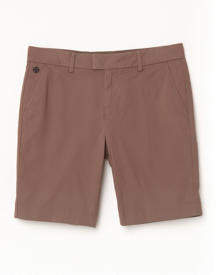 Superdry Pantalones cortos chinos regulares para hombre W32 Algodón marrón grande