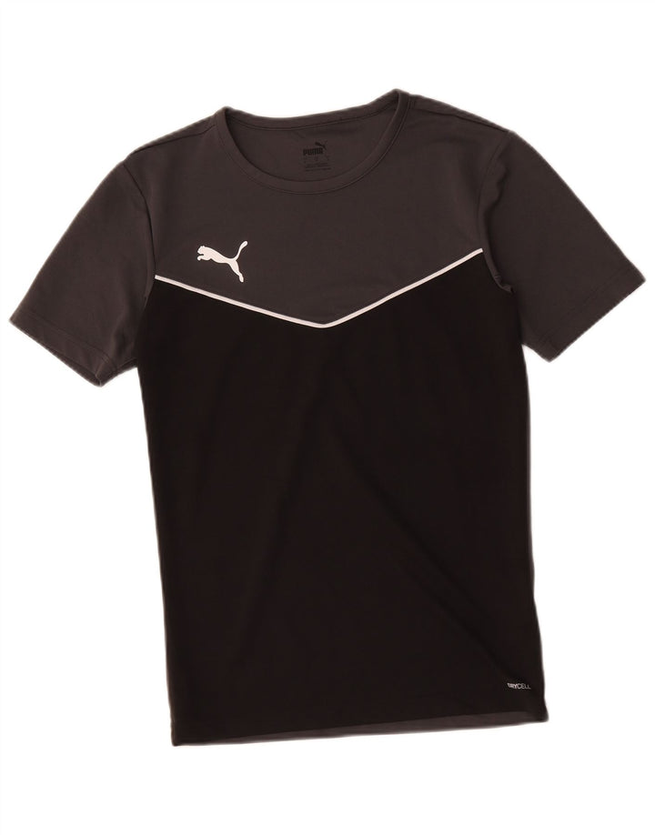 Puma Hombre Camiseta Top Small Negro Colorblock Poliéster