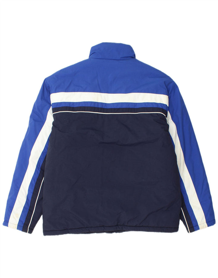 FILA Chaqueta acolchada para hombre UK 36 Small Azul marino Colorblock Poliamida