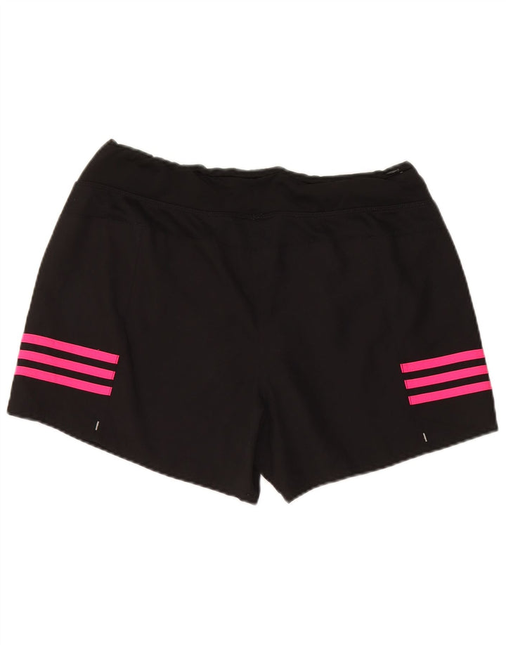 ADIDAS Pantalones cortos deportivos para mujer UK 44 Mediano Negro Poliéster