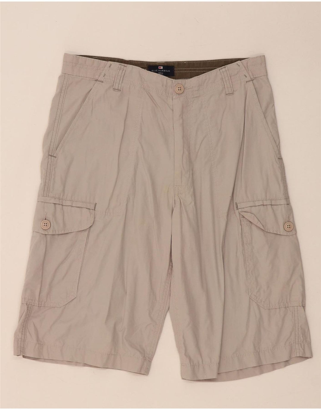 MARKS & SPENCER Shorts cargo para hombre W32 Algodón gris medio