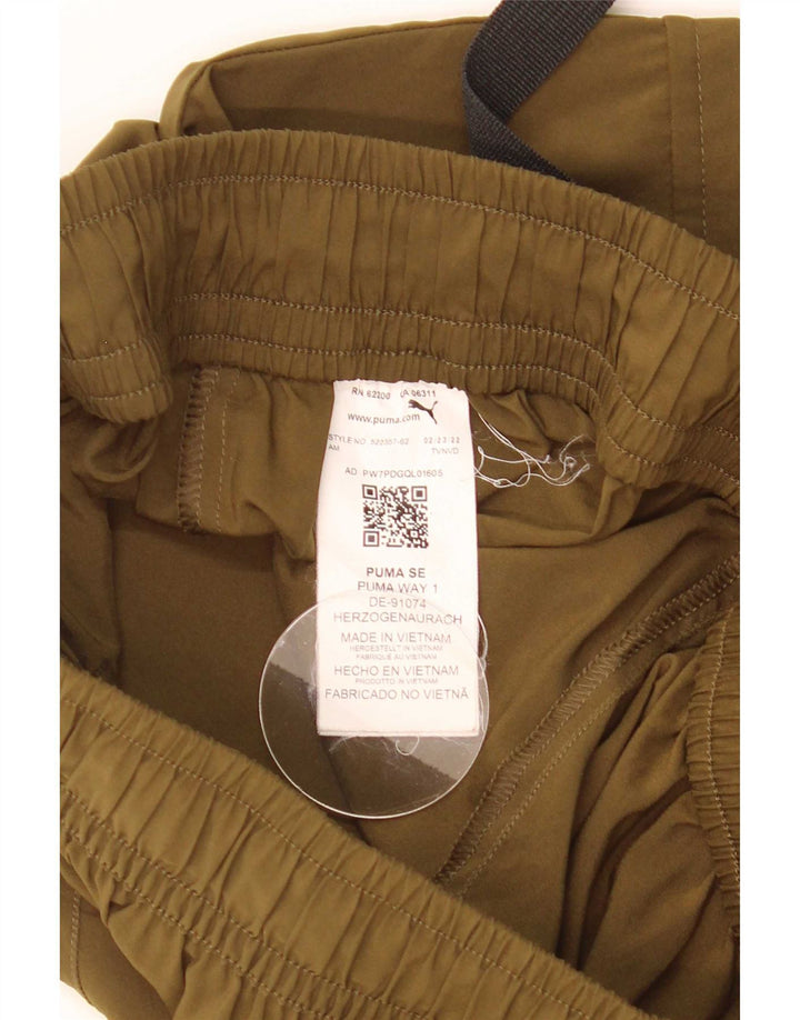 Puma Mujer Cargo Chándal Pantalones Joggers UK 8 Pequeño Caqui Poliéster