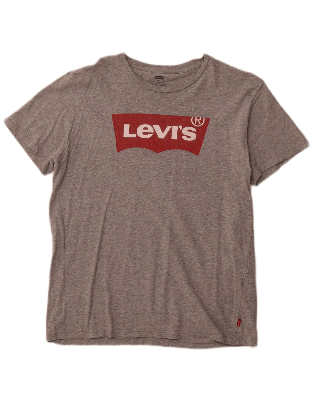 LEVI'S Mens Graphic T-Shirt Top Medium Grey Cotton