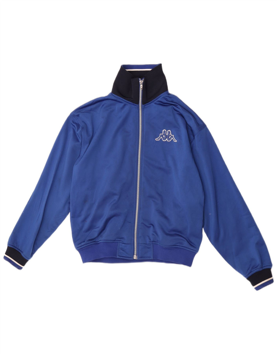Kappa Chaqueta de chándal para niños 12-13 años XL Azul Colorblock Poliéster