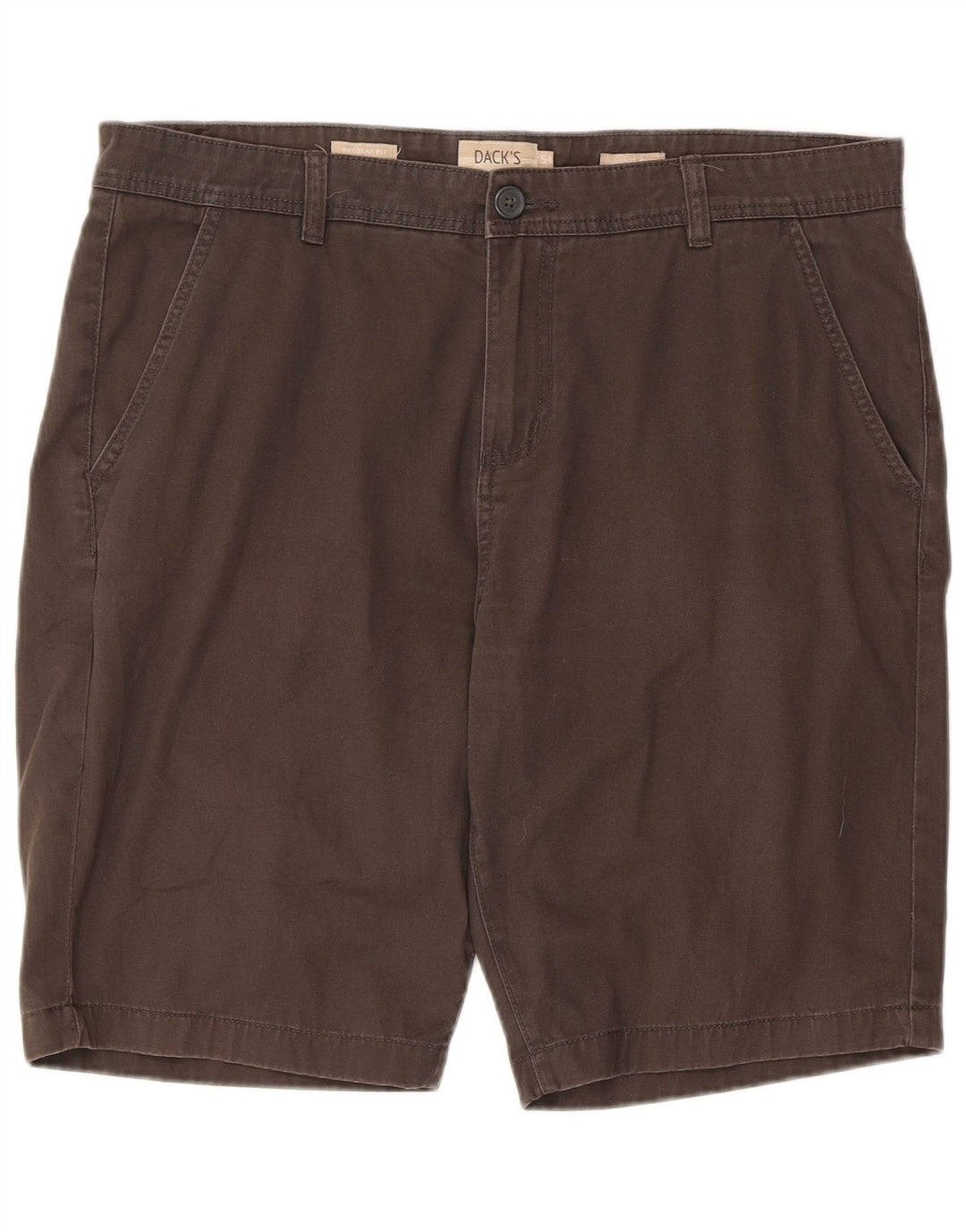 Dack's Pantalones cortos chinos de ajuste regular para hombre IT 54 2XL W36 Algodón marrón