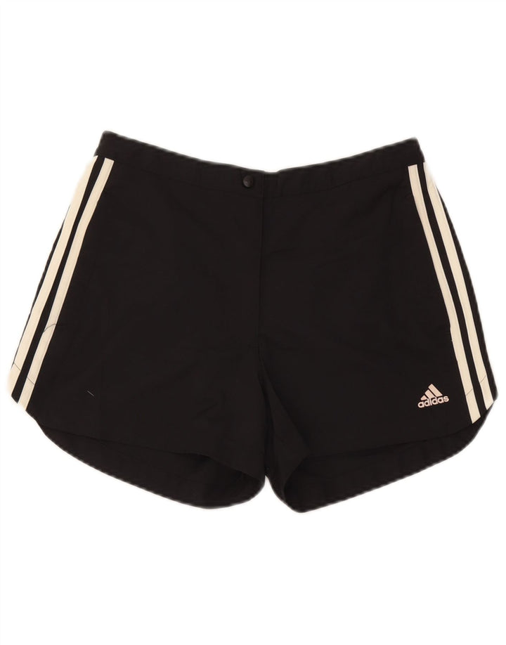 Adidas Pantalones cortos casuales Climalite para mujer UK 12 Medium W28 Poliéster negro
