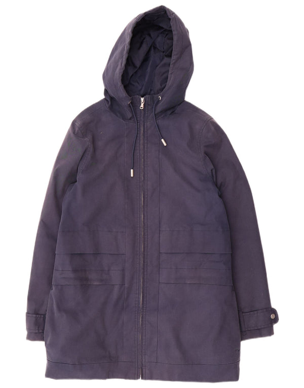 Crew Clothing Chaqueta parka extragrande con capucha para mujer UK 10 Small Azul marino
