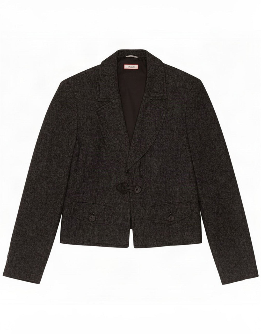 Max & Co. Chaqueta tipo blazer de 1 botón para mujer UK 42 Gris medio