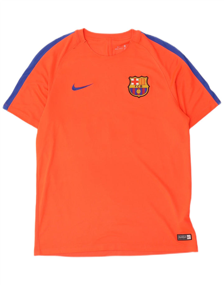 Camiseta Nike Barcelona Graphic para hombre, talla grande, color naranja, poliéster