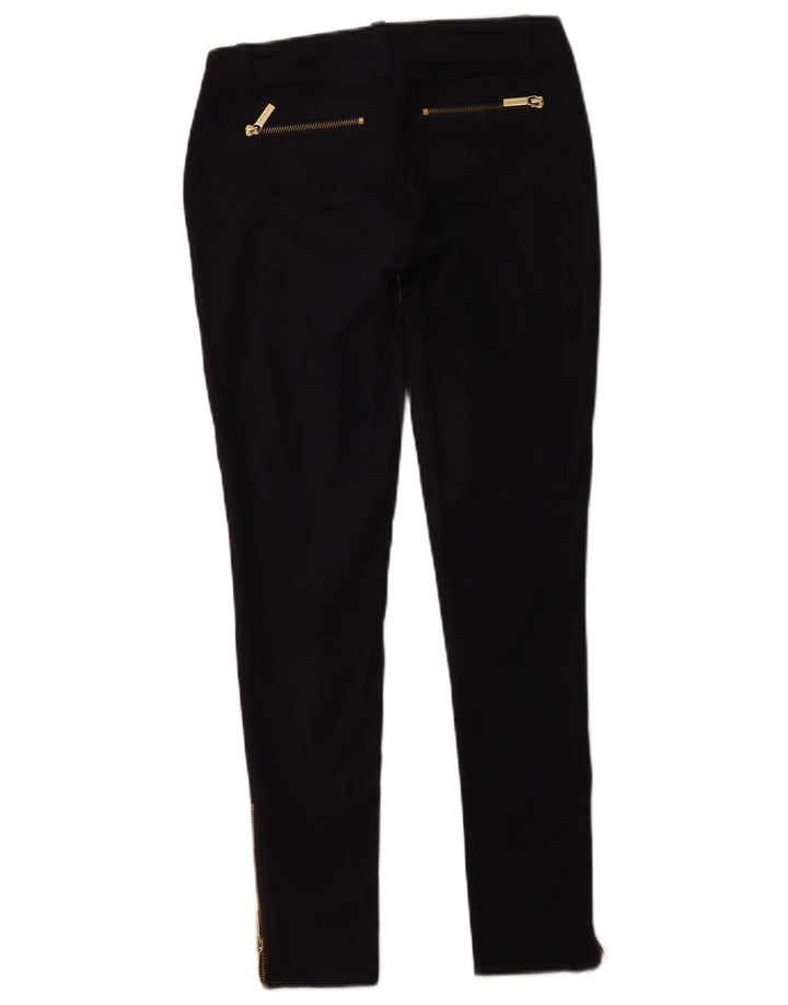 MICHAEL KORS Pantalones casuales ajustados para mujer US 00 2XS W26 L28 Azul marino