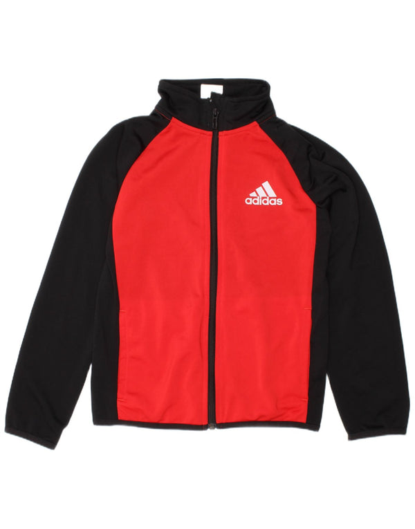 Adidas - Chaqueta de chándal para niño, 7-8 años, color negro, poliéster