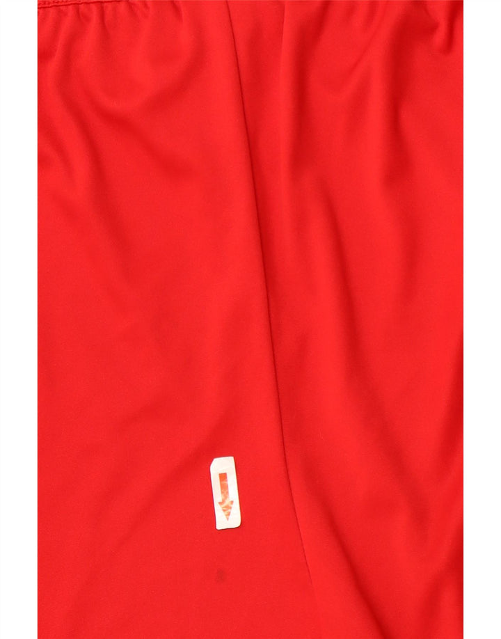 Adidas Mens Climalite Sport Shorts Medio Rojo Colorblock Poliéster