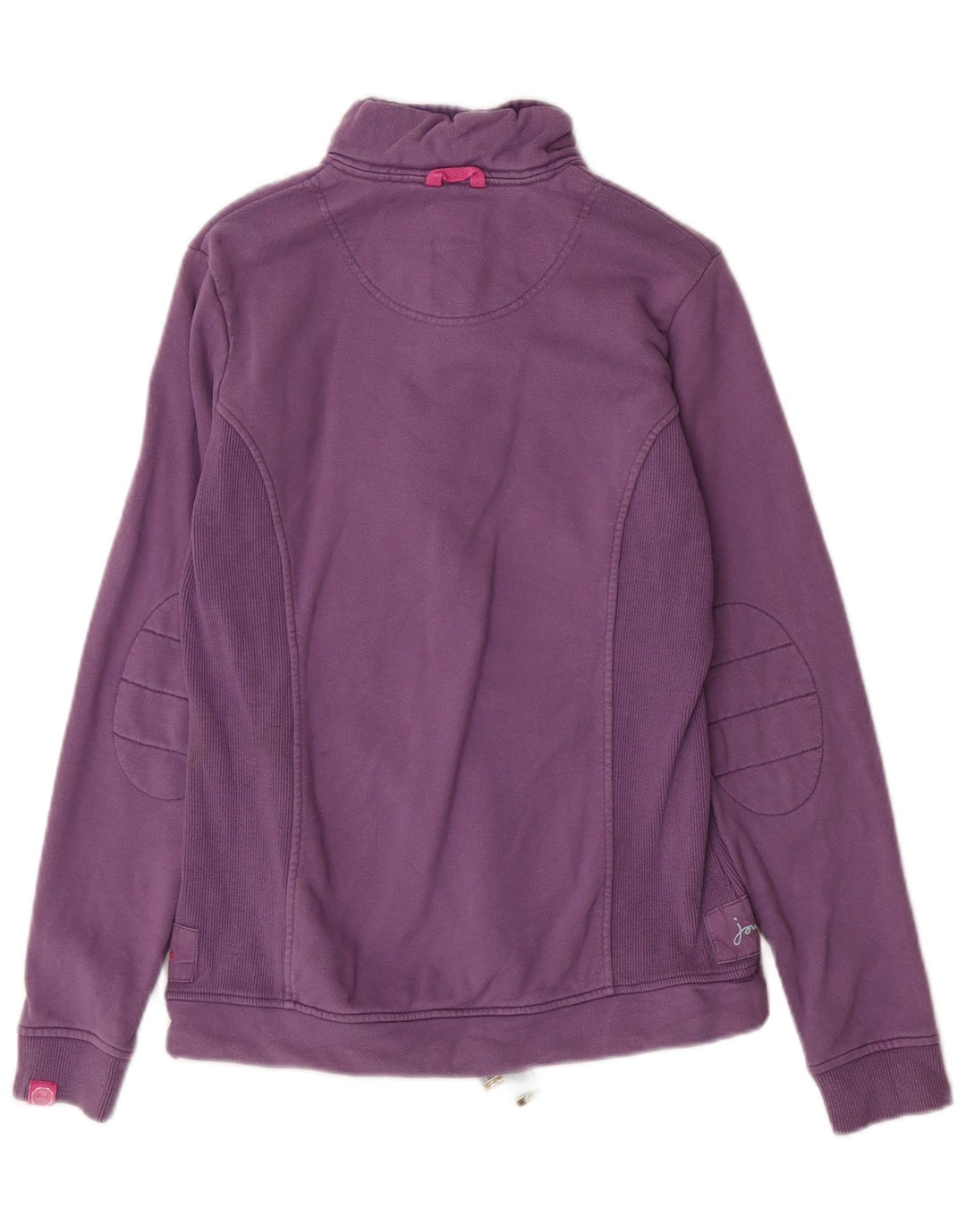 Joules Sudadera con Cuello y Botones para Mujer UK 8 Small Algodón Púrpura