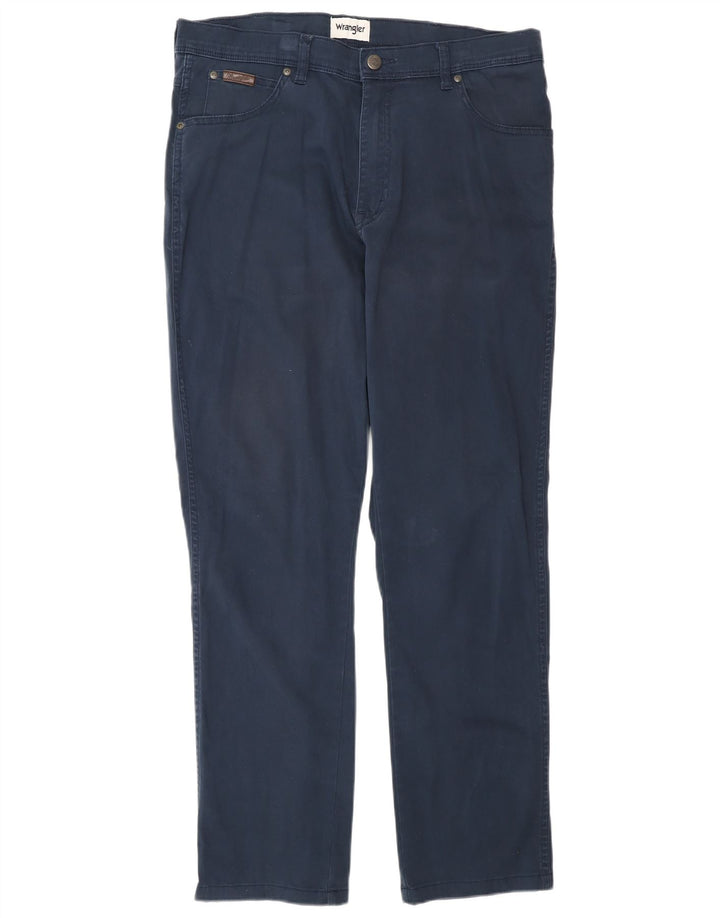 Vaqueros Wrangler Texas Slim para hombre W36 L34 Algodón azul marino