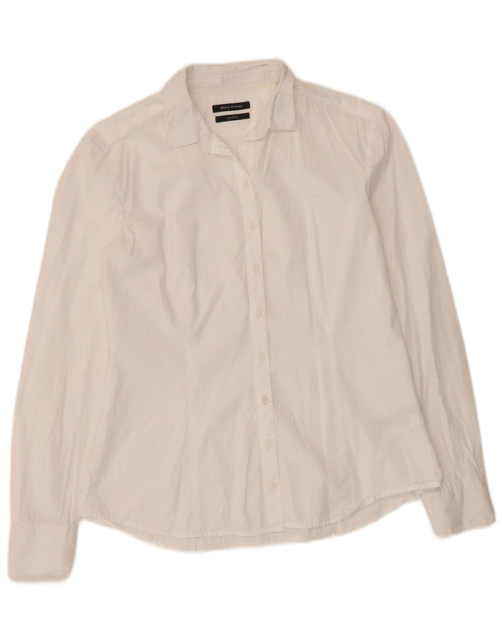 MARC O'POLO Camisa de mujer EU 36 Small Blanco Algodón