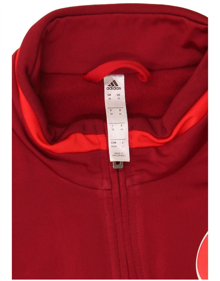 Adidas Mens FSV Trier-Tarforst Graphic Chándal Top Chaqueta Medio Rojo