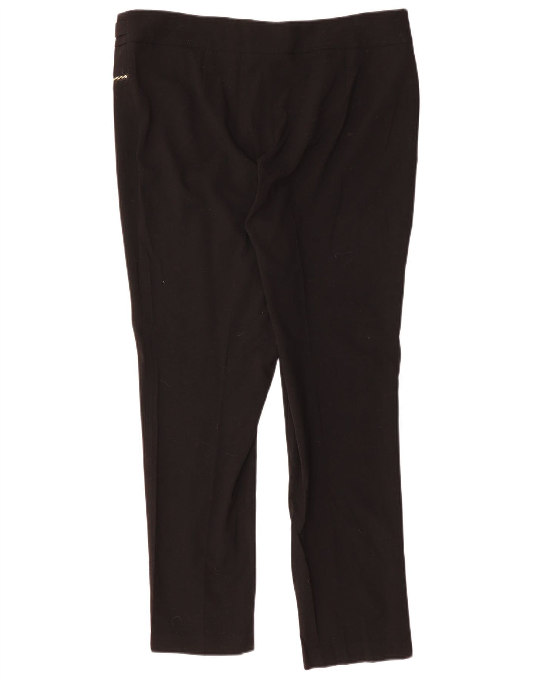 CALVIN KLEIN Pantalones casuales delgados para mujer US 12 Large W36 L30 Negro