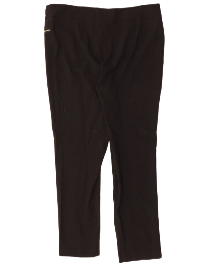 CALVIN KLEIN Pantalones casuales delgados para mujer US 12 Large W36 L30 Negro