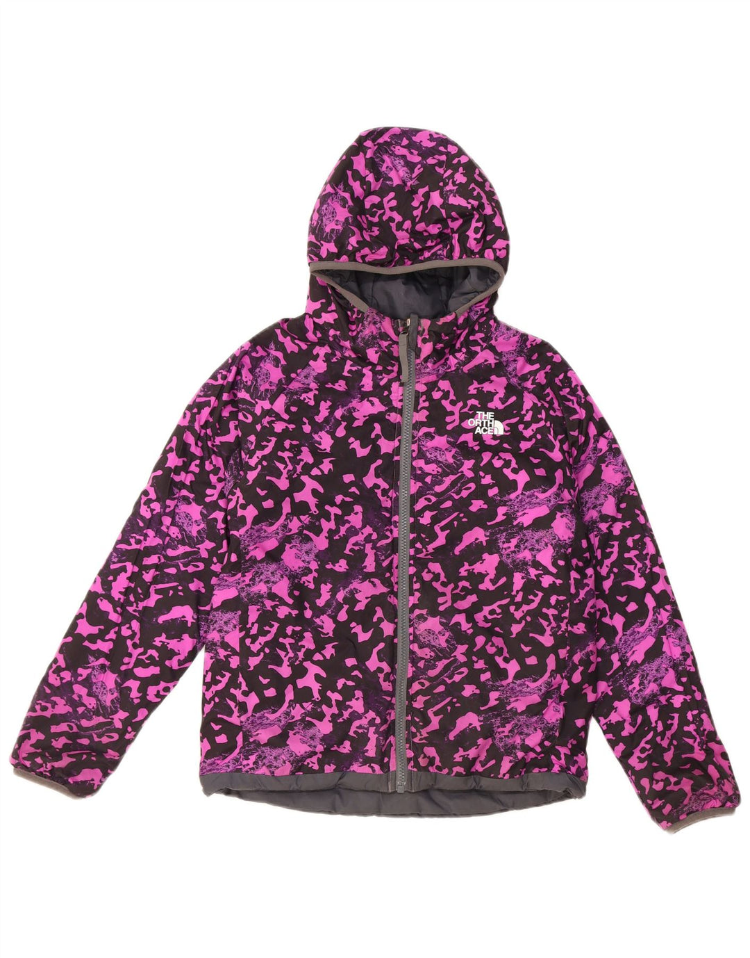 The North Face Chaqueta Reversible con Capucha para Niñas 9-10 Años Mediana Negro