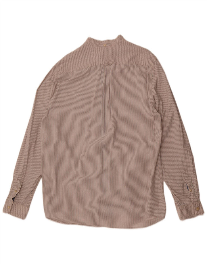 Camisa Woolrich Hombre Grande Algodón Rayas Blancas